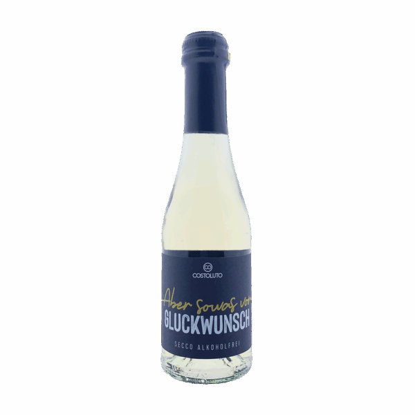 aber sowas von GLÜCKWUNSCH / Secco alkoholfrei / Piccolo 200ml