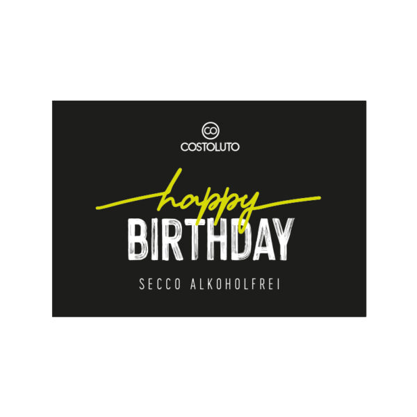 happy BIRTHDAY / Secco alkoholfrei / Piccolo 200ml – Bild 3