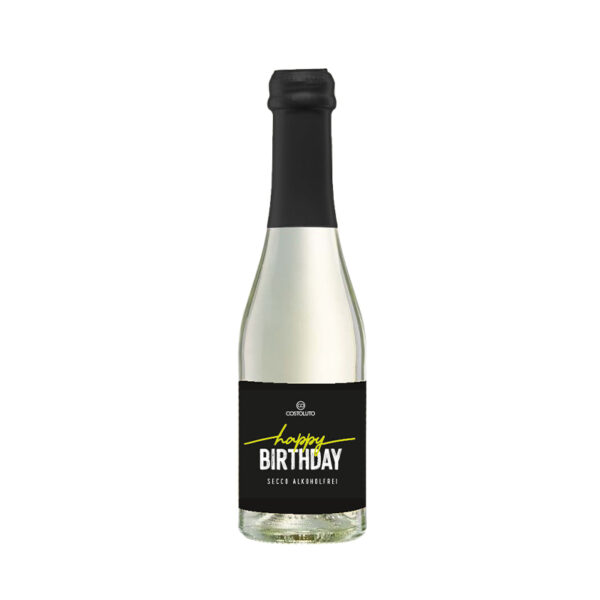 happy BIRTHDAY / Secco alkoholfrei / Piccolo 200ml – Bild 2