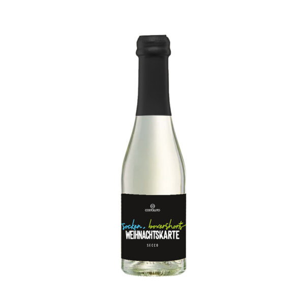 socken, boxershorts, WEIHNACHTSKARTE / Secco / Piccolo 200ml